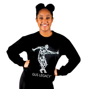 Original Sketch of Gus | Black Crew Sweatshirt