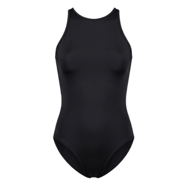 Cutout Back Black Tank Leotard