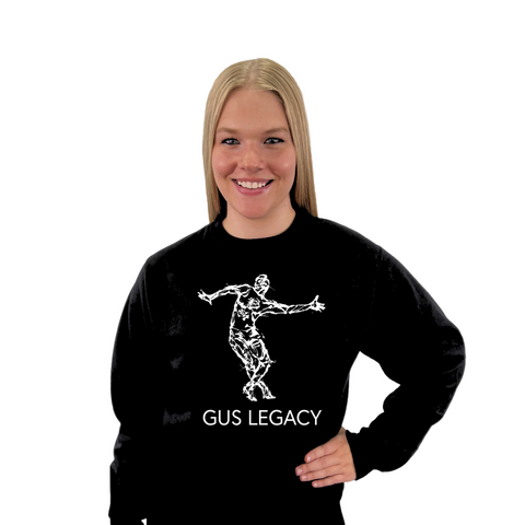 Original Sketch of Gus | Black Crew Sweatshirt