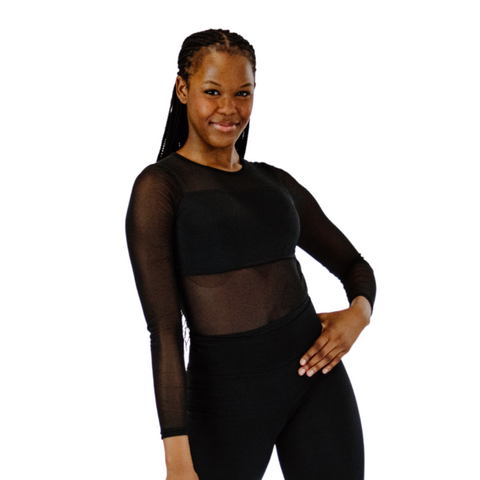 Mesh Illusion Leotard