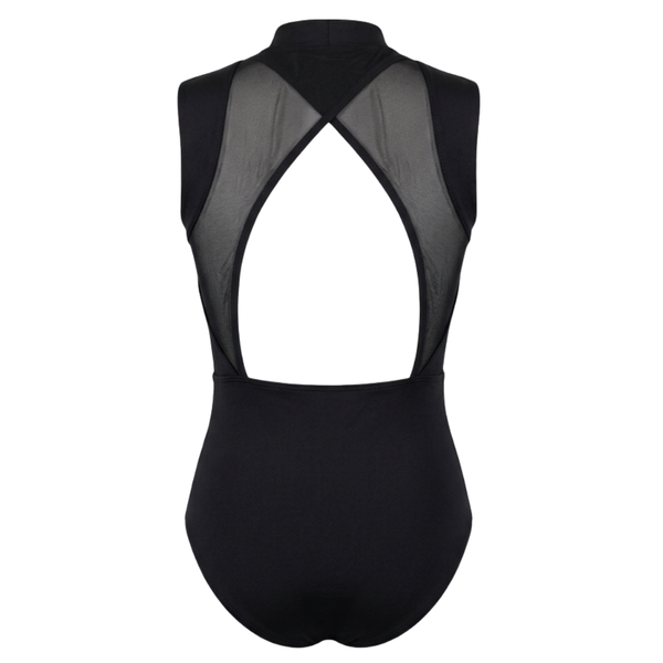 Zip Front Strappy Back Leotard